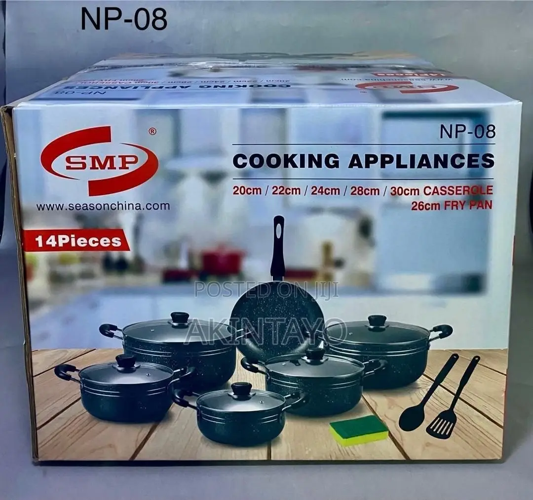 14pcs Nonstick Pot With Frypan