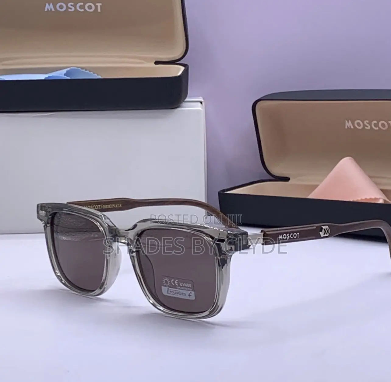 Moscot Originals Sunglasses – Designer Clear Brown Frames