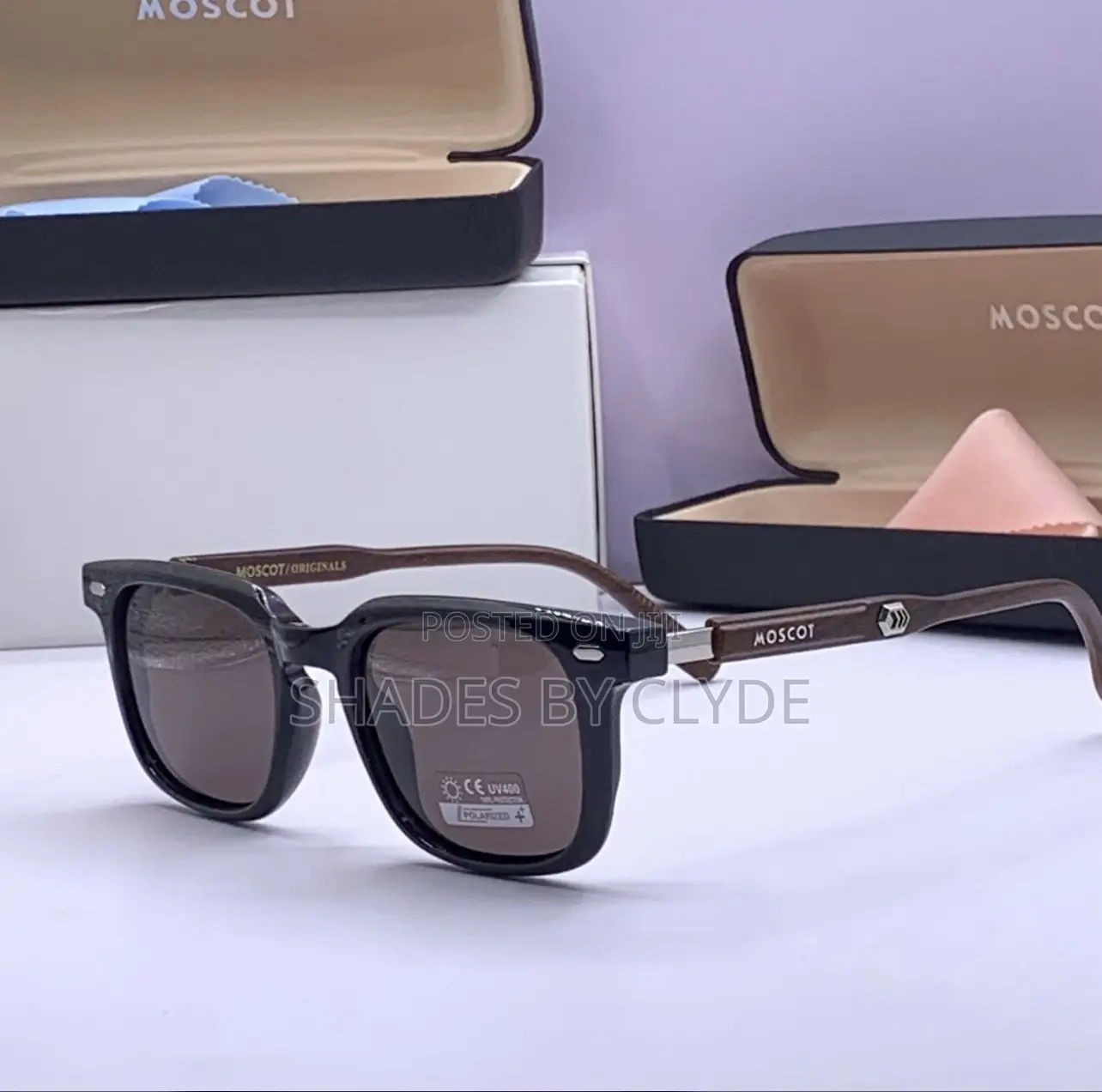 Moscot Originals Sunglasses – Designer Clear Brown Frames