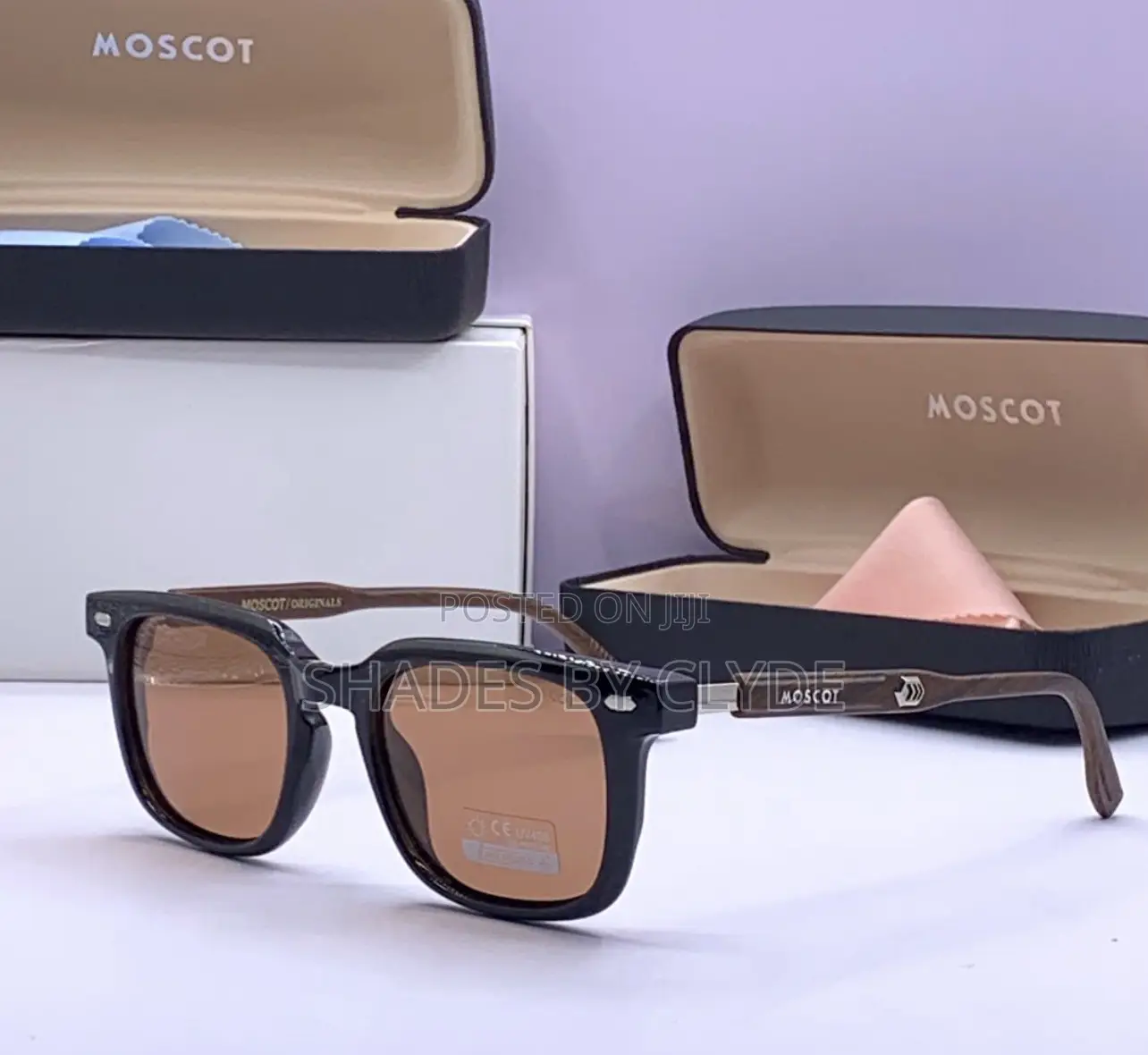 Moscot Originals Sunglasses – Designer Clear Brown Frames