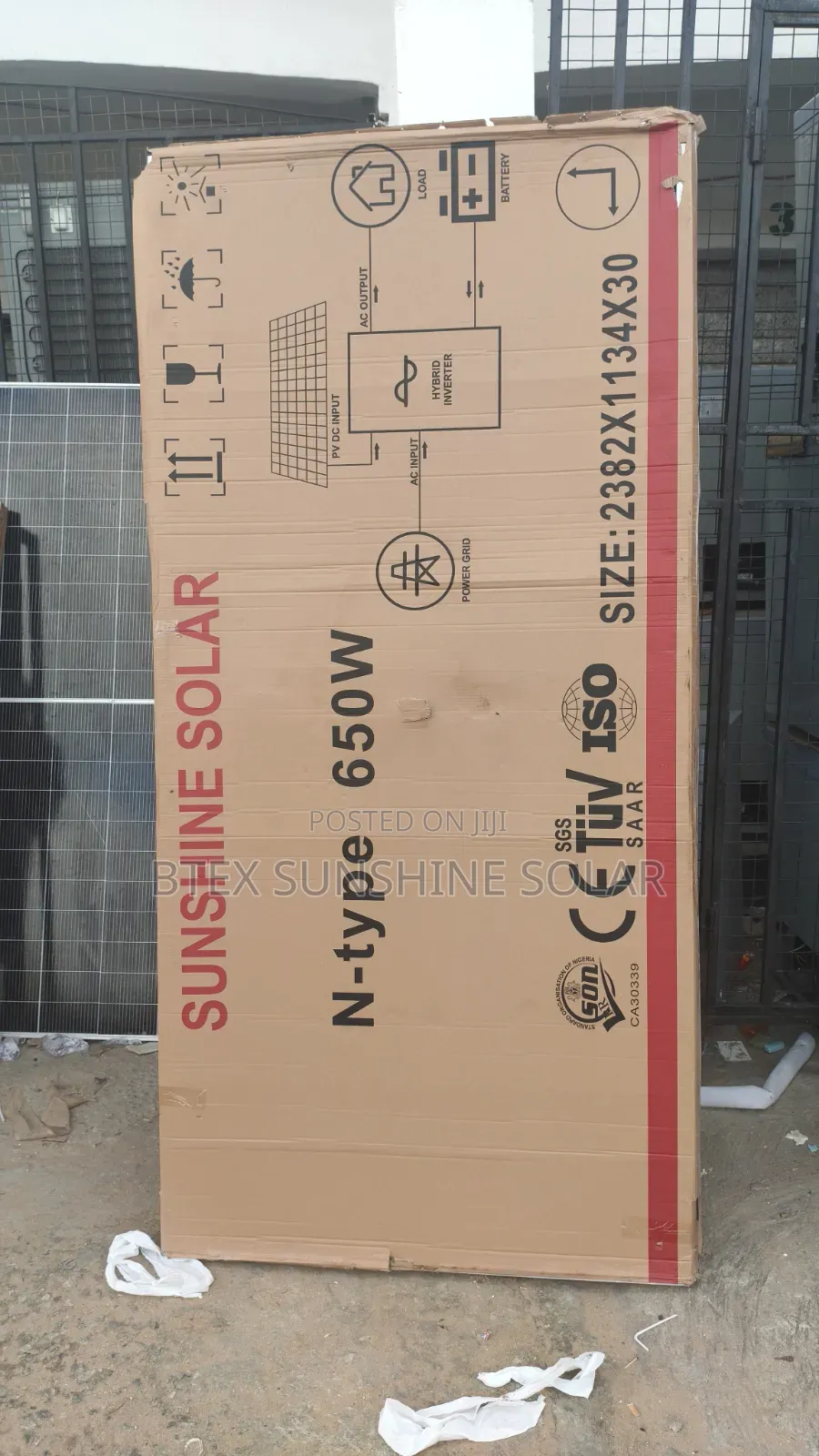 650watt Mono Sunshine Panel Available