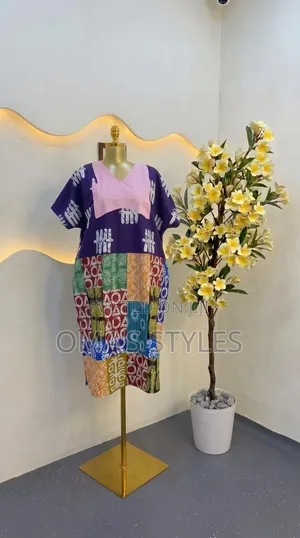 Elegant Ready-to-Wear Ankara Dress for Women
