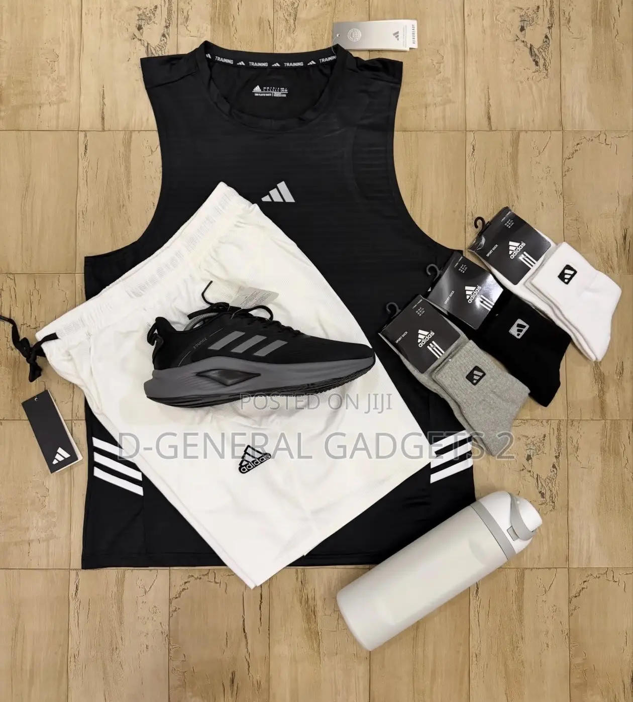 Men White Gym Shorts
