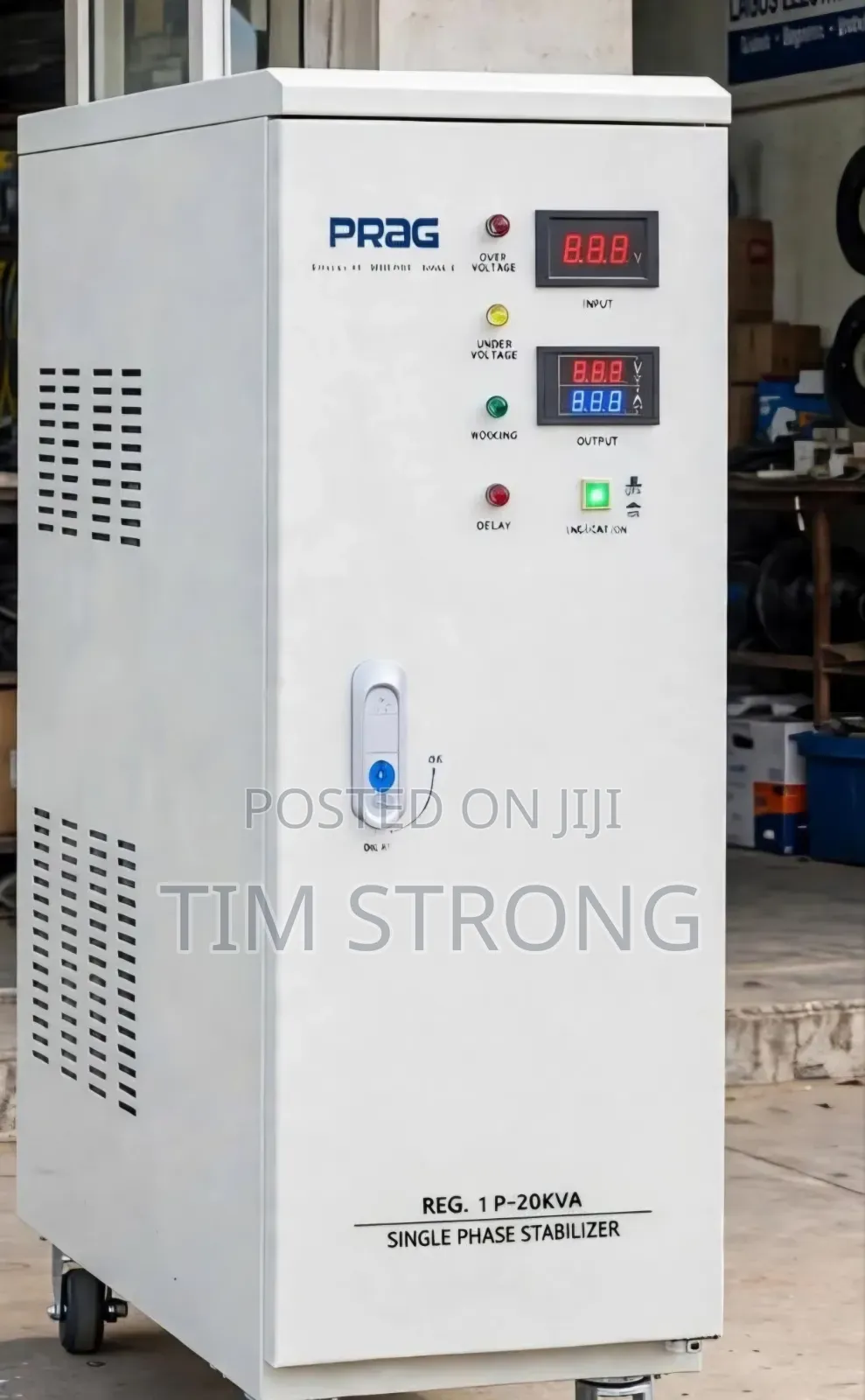 PRAG Automatic Voltage Stabilizer - 20KVA Single Phase SVS-Z-20kva-SPD