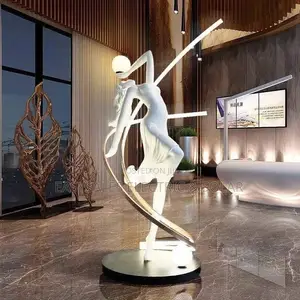 New Modern White Metal Floor Lamp Standing Lamp