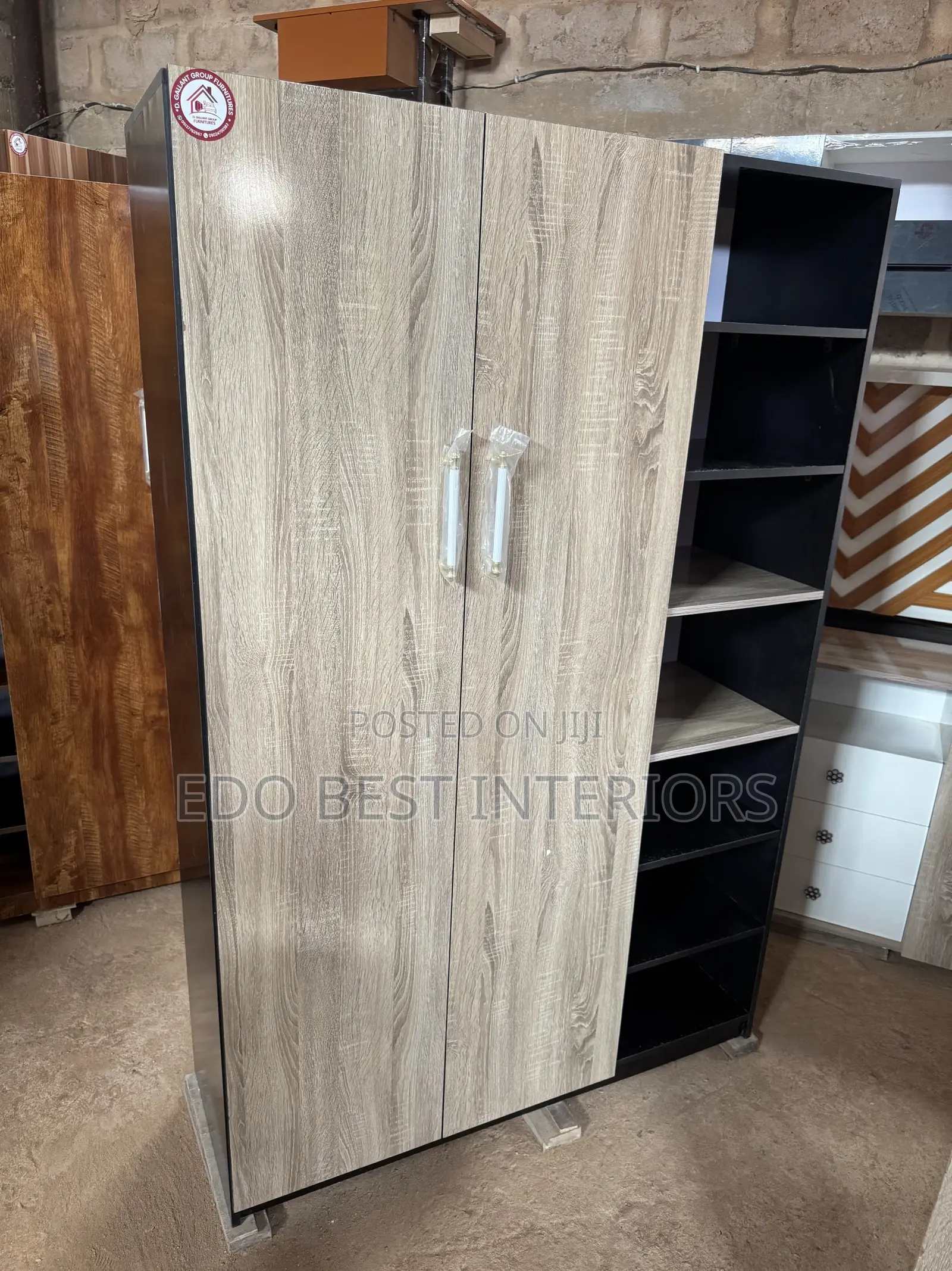 Two Doors Wardrobe With Shoe Rack