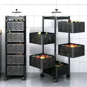 5-Tier Rolling Storage Rack