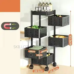 5-Tier Rolling Storage Rack