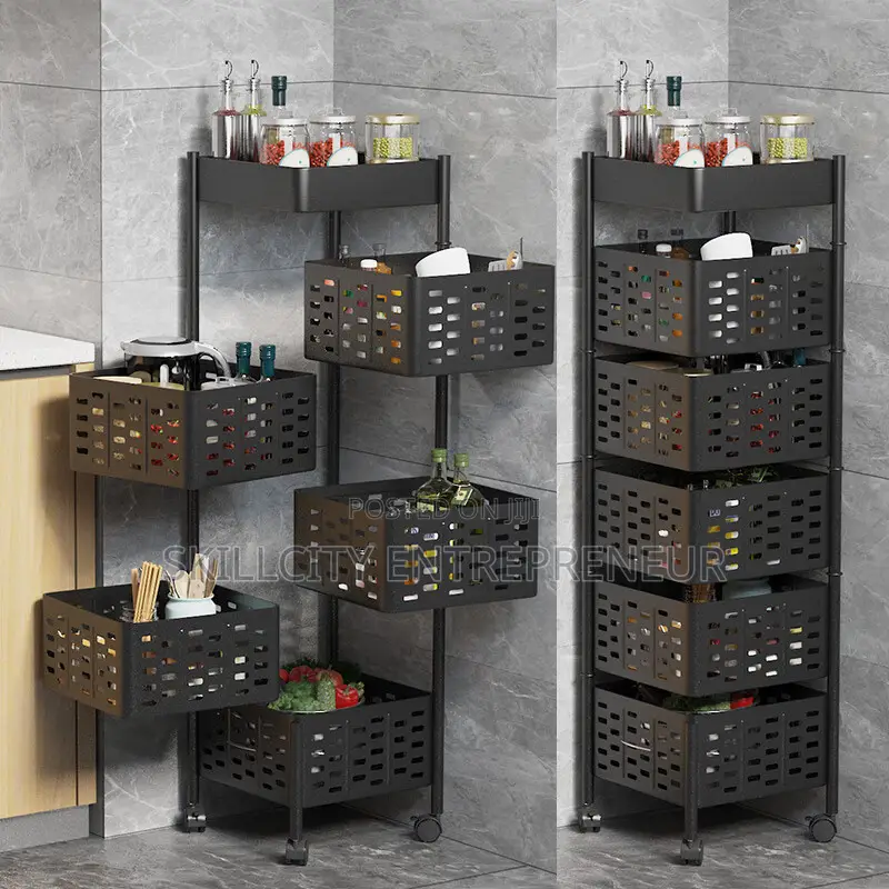 5-Tier Rolling Storage Rack