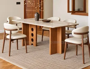 6 Seater Modern Marble Dining.