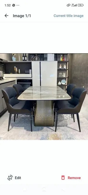 6 Seater Timeless Marble Dinning