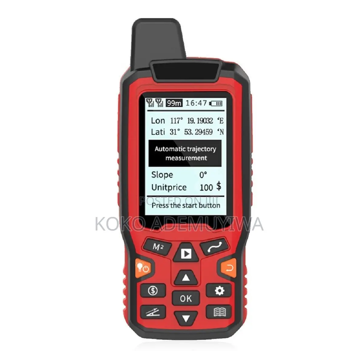 Handheld GPS Land Meter Measuring Device