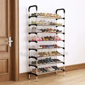 Multi-Layer Shoe Rack With Handrail