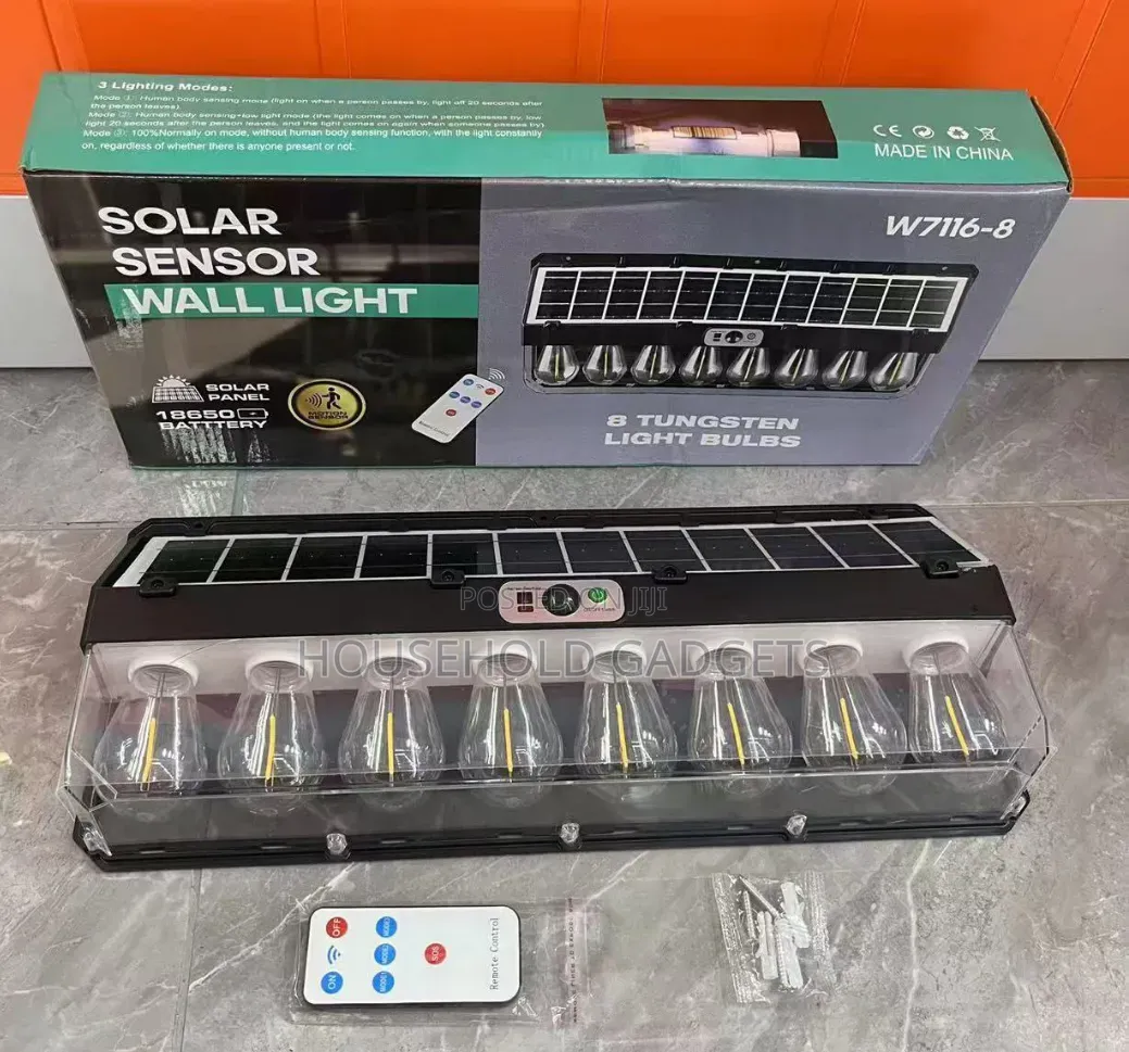 8 Bulbs Sensor Security Light With Remote