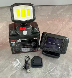 3 Bulbs Solar Rechargeable Out Door Security Light