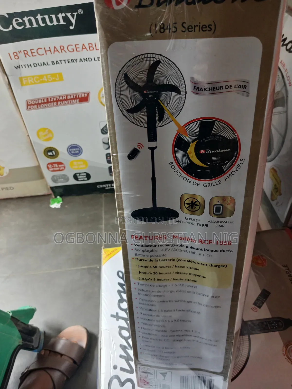 Binatone Rechargeable Fan