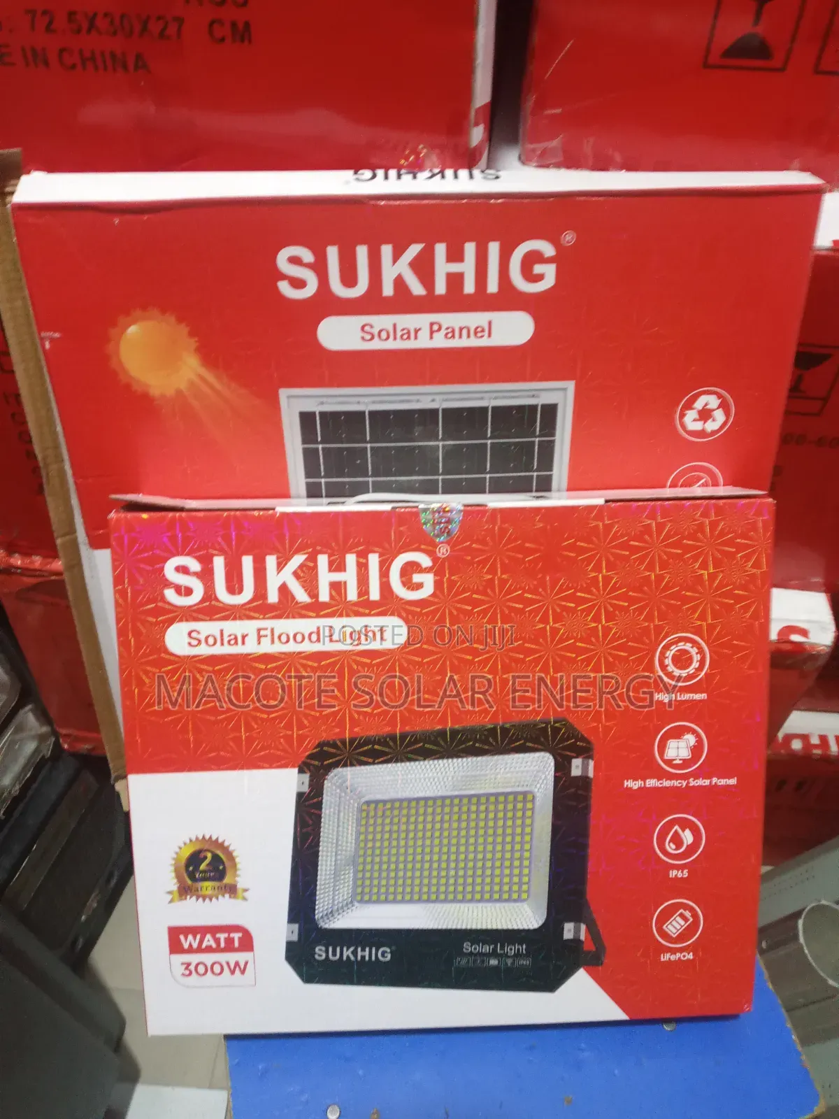 300w Suking Solar Litthium Battery Flood Light