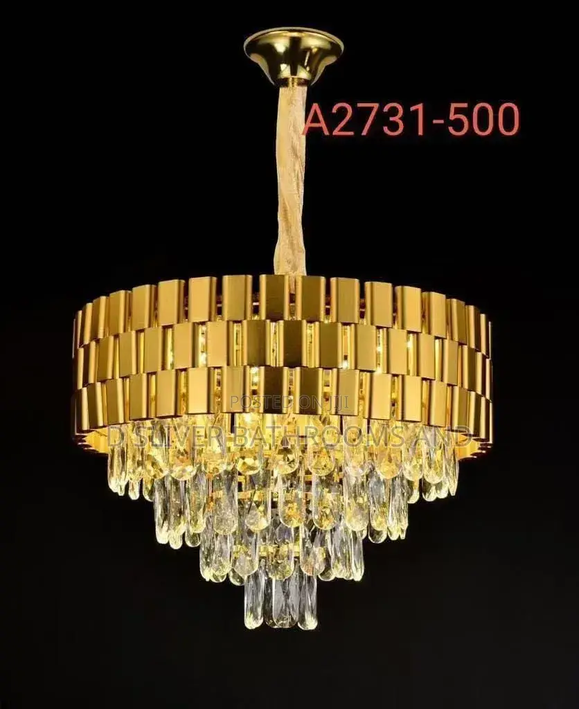 Luxury Crystal Gold Chaindaliers Ceiling Light