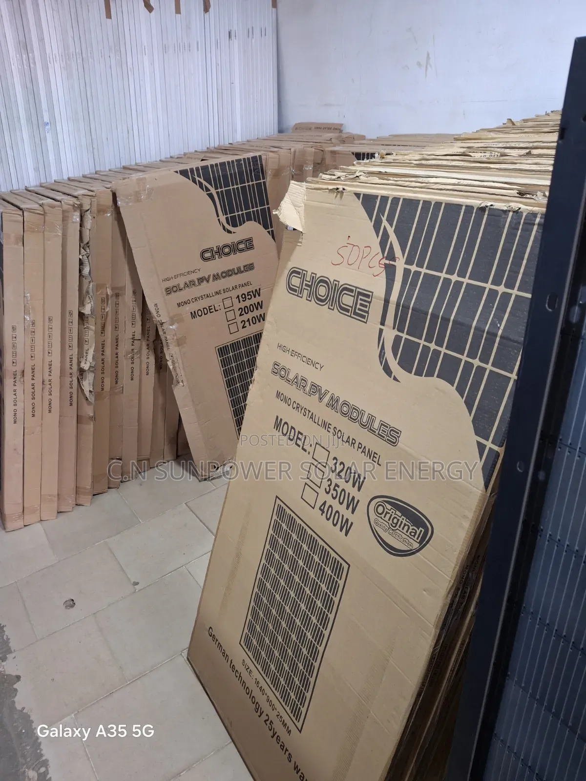 350watts Monocrystalline Solar Panels
