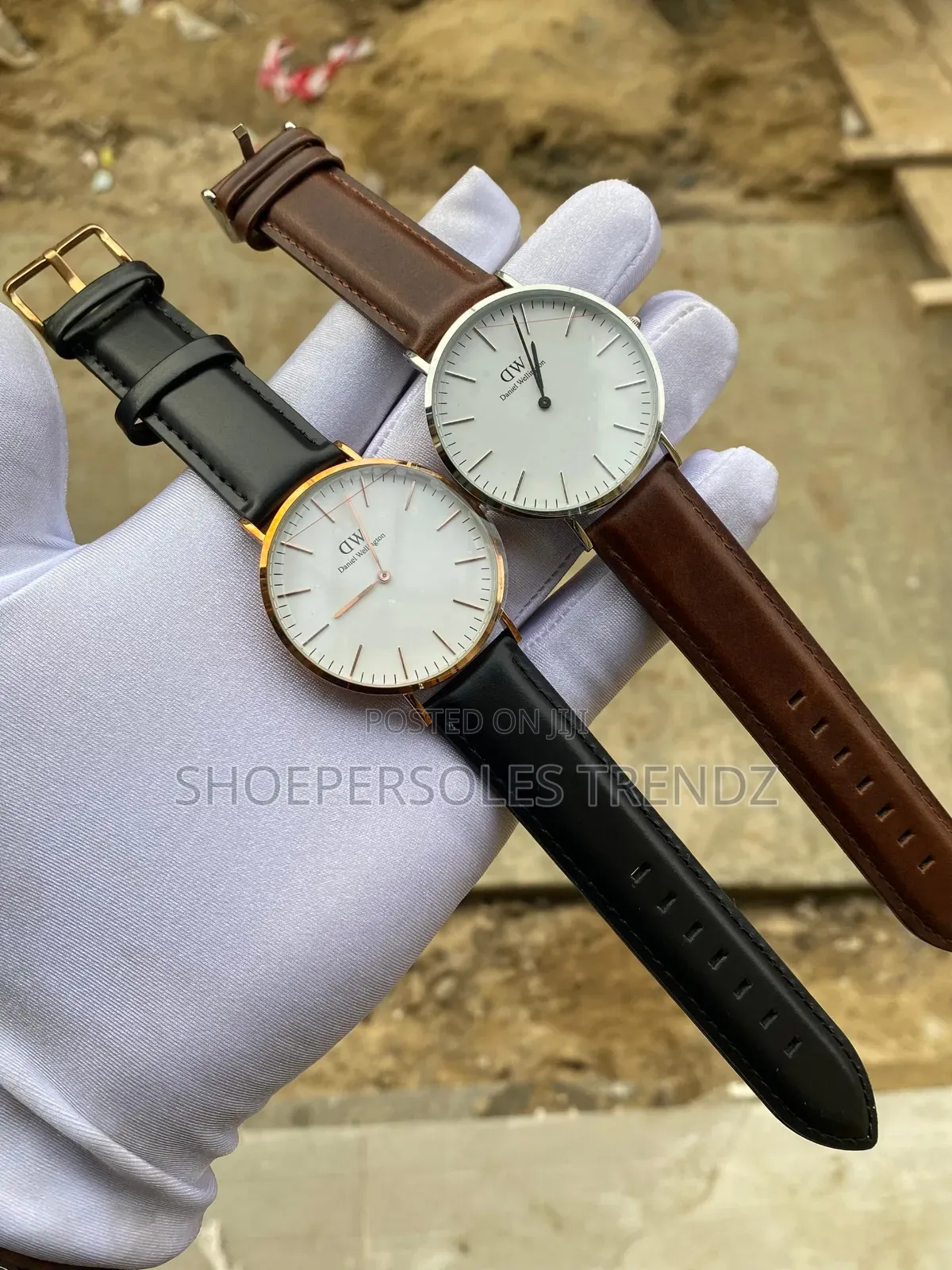 DW Leather Strap Wristwatches.