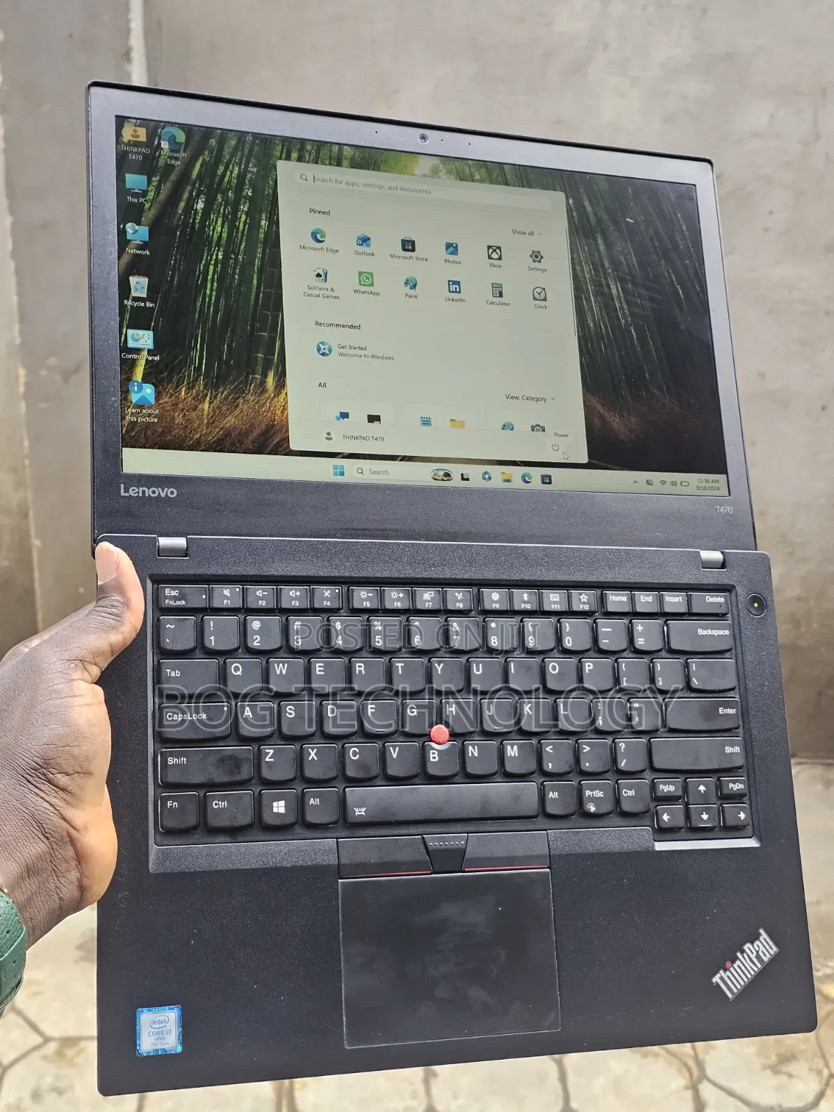 Laptop Lenovo ThinkPad T470 8GB Intel Core i7 SSD 256GB