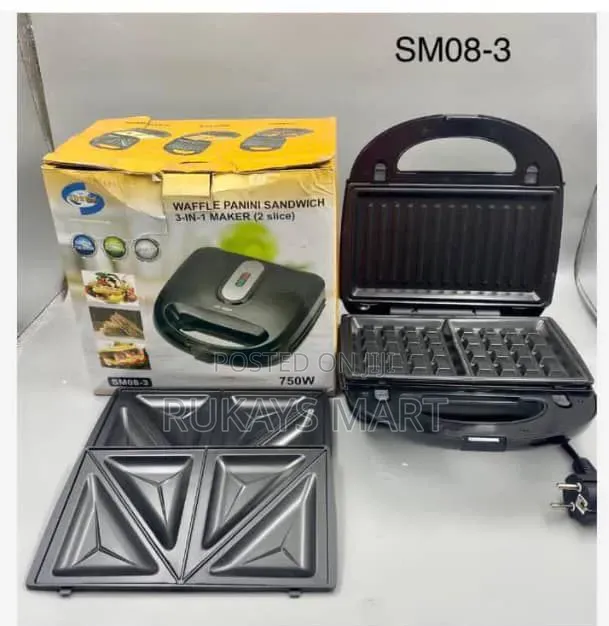3in1 Waffle, Pancake and Panini Maker