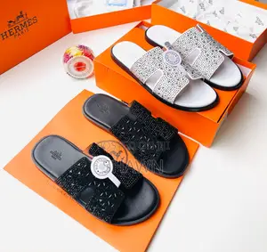 Hermes Leather Slippers