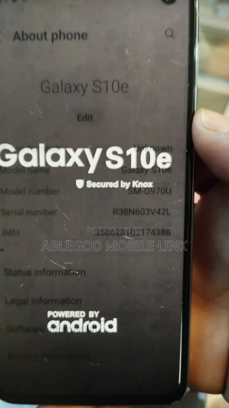 Samsung Galaxy S10e 128 GB Black
