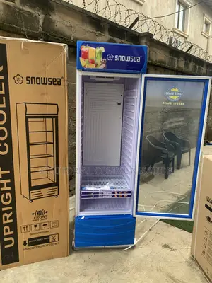 SNOWSEA Beverage Display Cabinet With Glass Door