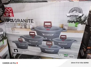 10 PCs Granite Non-Stick Cookware Set