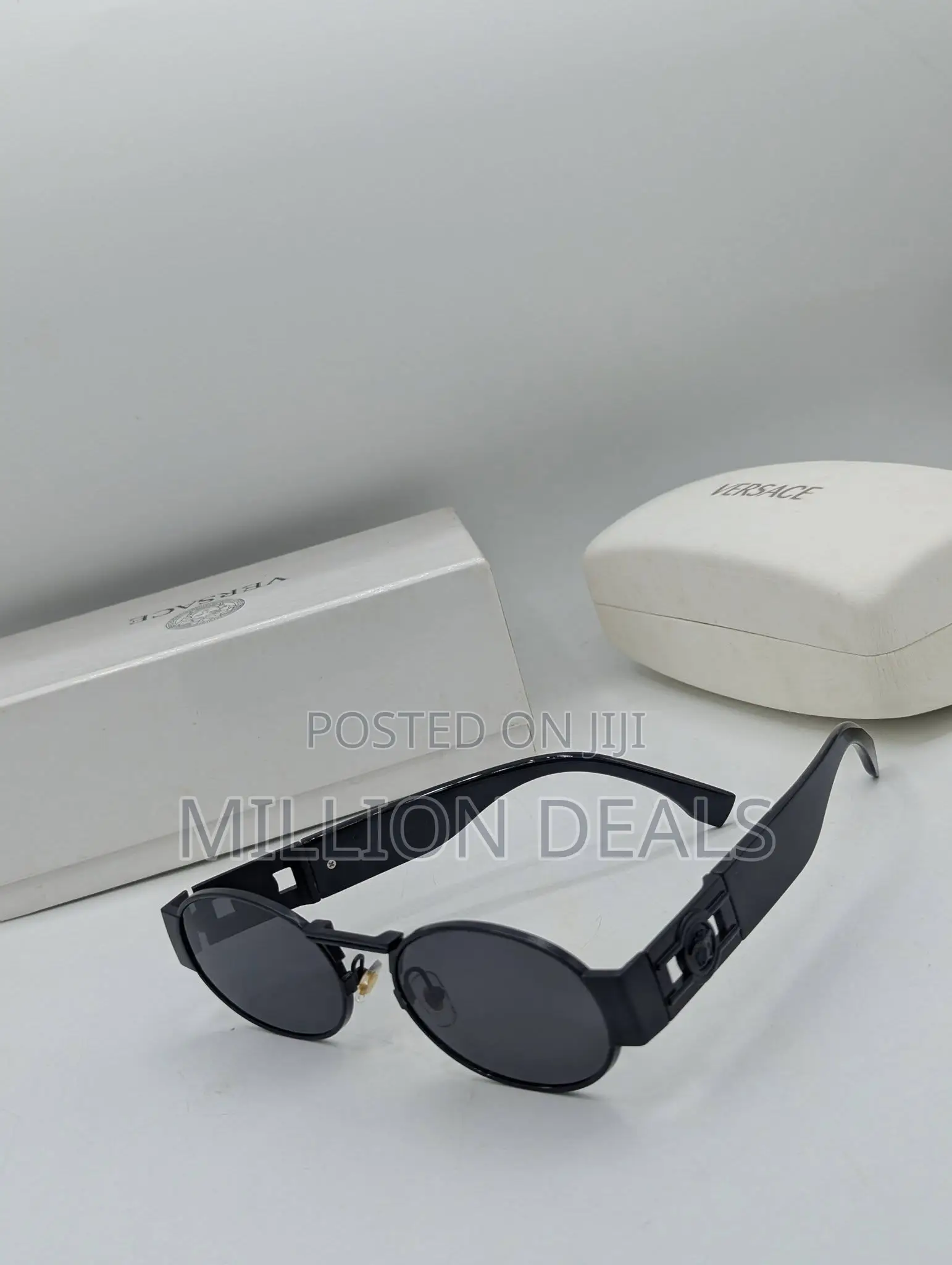 Elite Black Oval Men Stylish Sunglasses