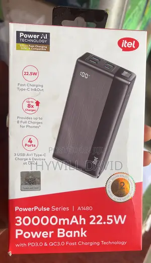 Itel Power Bank 30,00mah