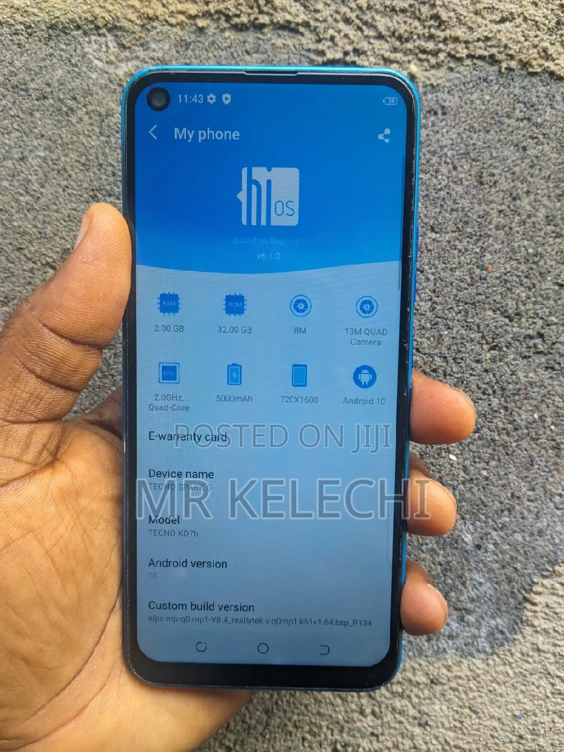 Tecno Spark 5 32 GB Blue