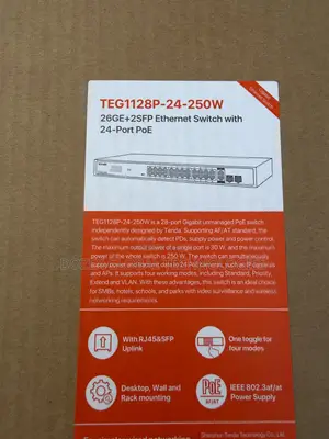 Tenda 24 Ports Gigabits and Poe Switch