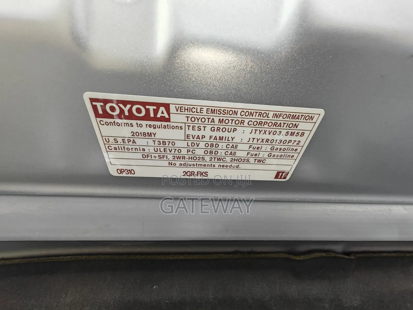 Toyota Camry 2018 Gray