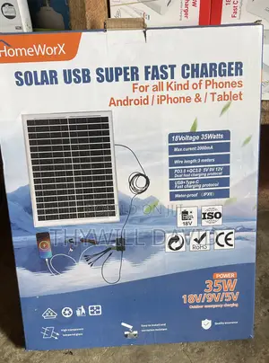 Solar USB Super Fast Charger for All Kinds of Phones
