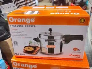 Quality 6ltrs ORANGE Pressure Cooker