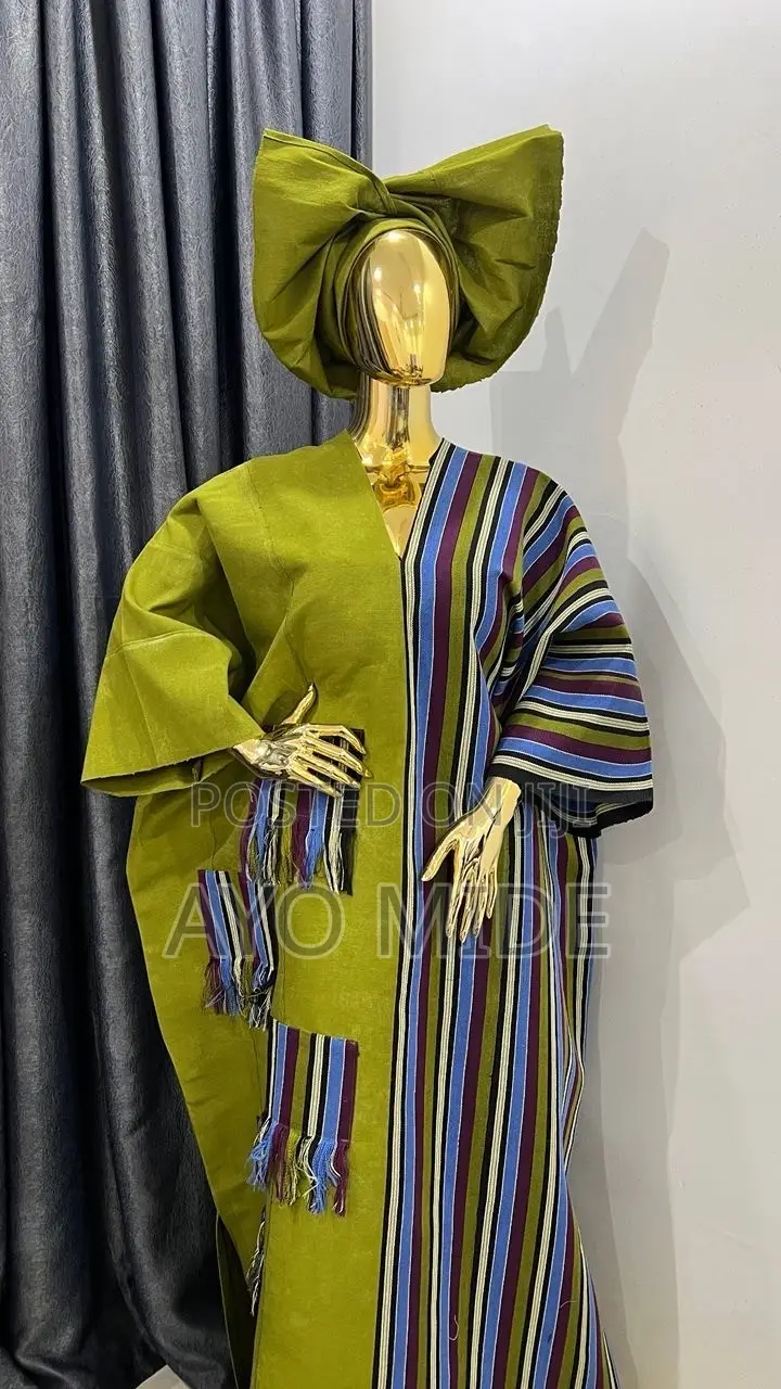 Aso Oke Bubu Gown and Two Piece