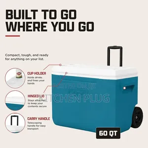 Coleman Cooler, 60 Quart, Wheeled Cooler 『 56 LITRE 』