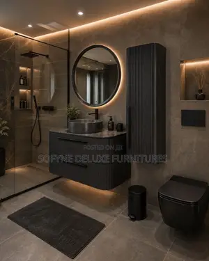 Complete Vanity Unit With Sink and Mirror