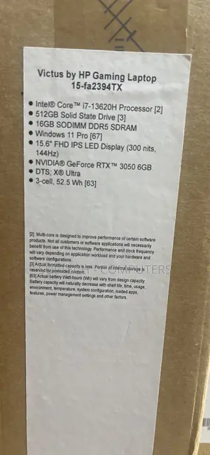 New Laptop HP Victus 15 16GB Intel Core i7 SSD 512GB