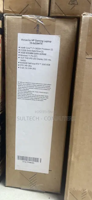 New Laptop HP Victus 15 16GB Intel Core i7 SSD 512GB