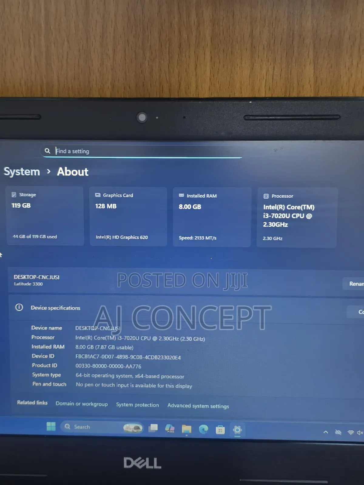 Laptop Dell Latitude 3300 8GB Intel Core i3 SSD 128GB