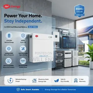 Itel Lithium Iron Phosphate 2.5kwh Battery (24v)