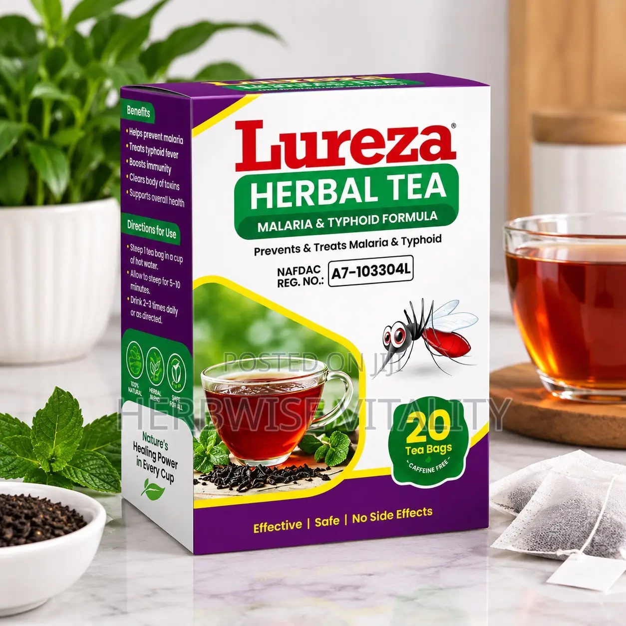 Lureza Herbal Tea- Malaraia and Thypoid