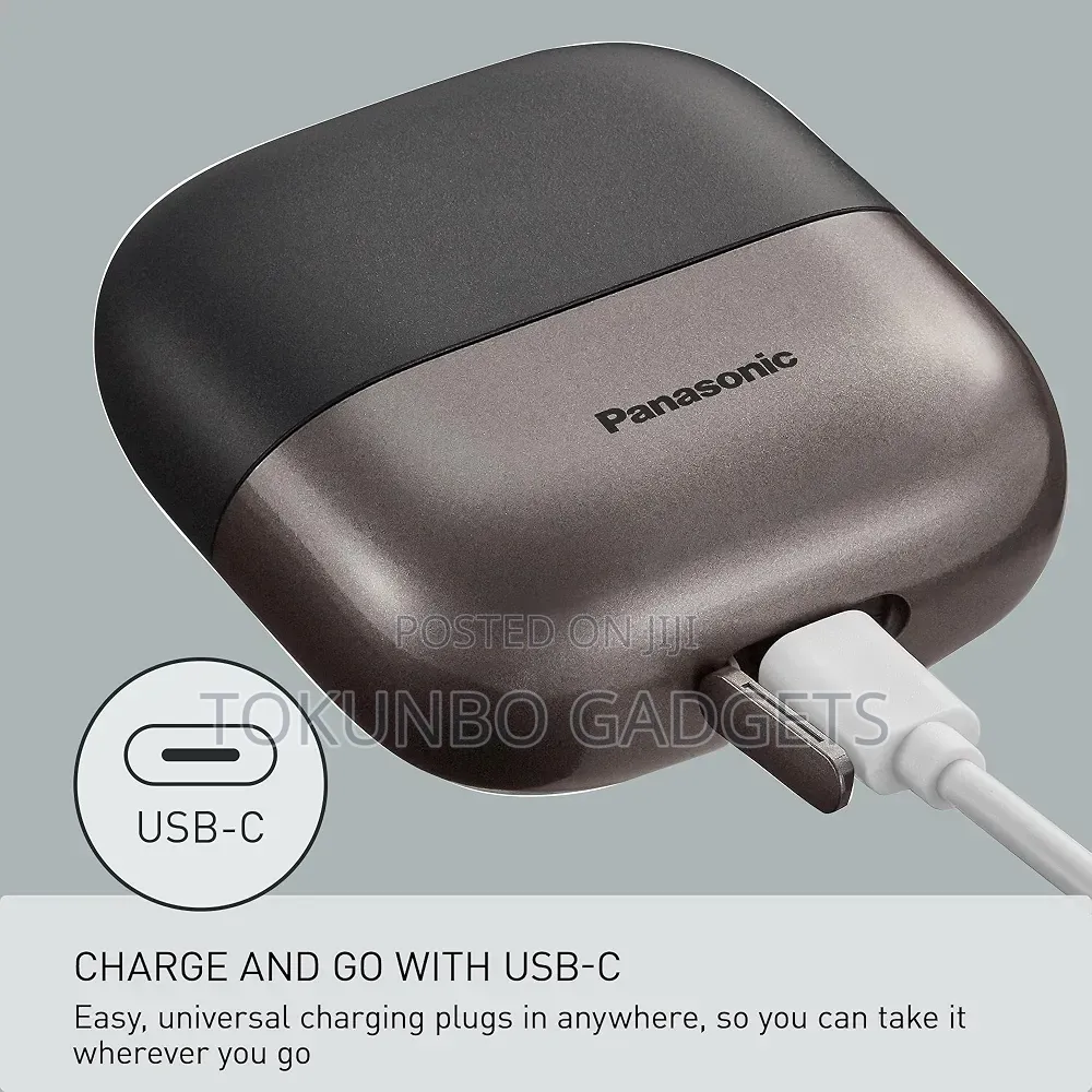 Panasonic ES-CM3A 3-Blade Compact Shaver, Wet & Dry -IPX7- USB-C \