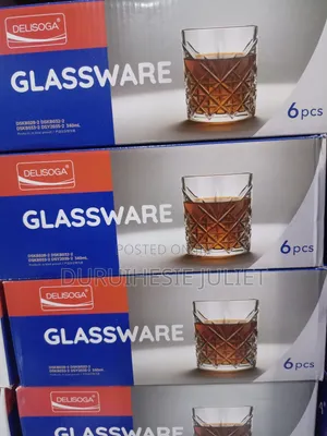6pcs Crystal Whiskey Glass Cup
