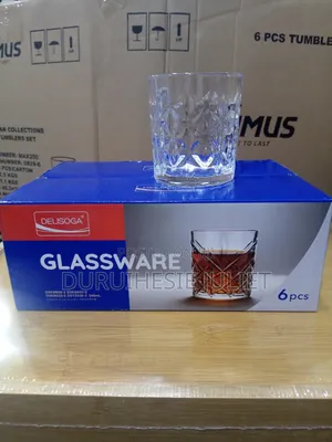 6pcs Crystal Whiskey Glass Cup