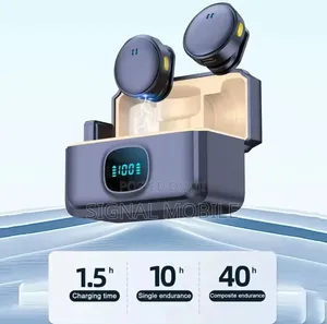 Lavalier Microphone 2.4GHz Wireless Charging Case for Video Recording