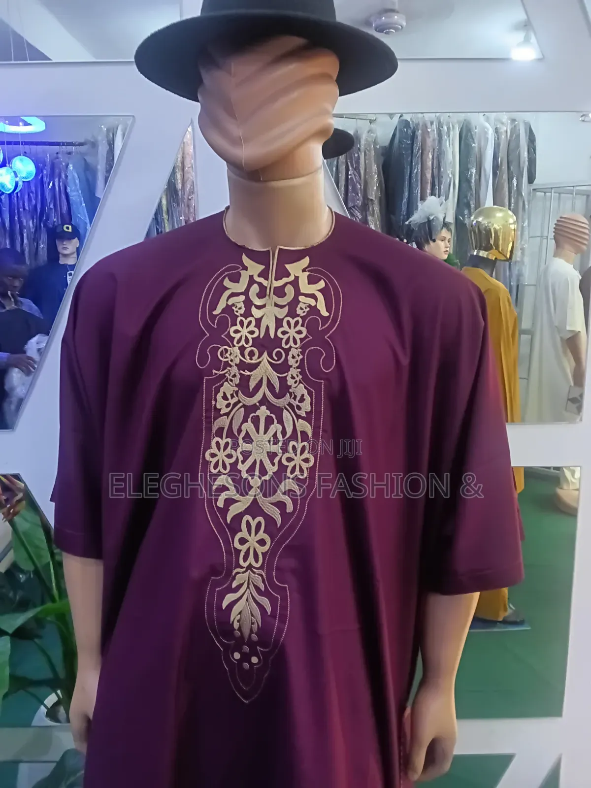 Red Dansiki Wear